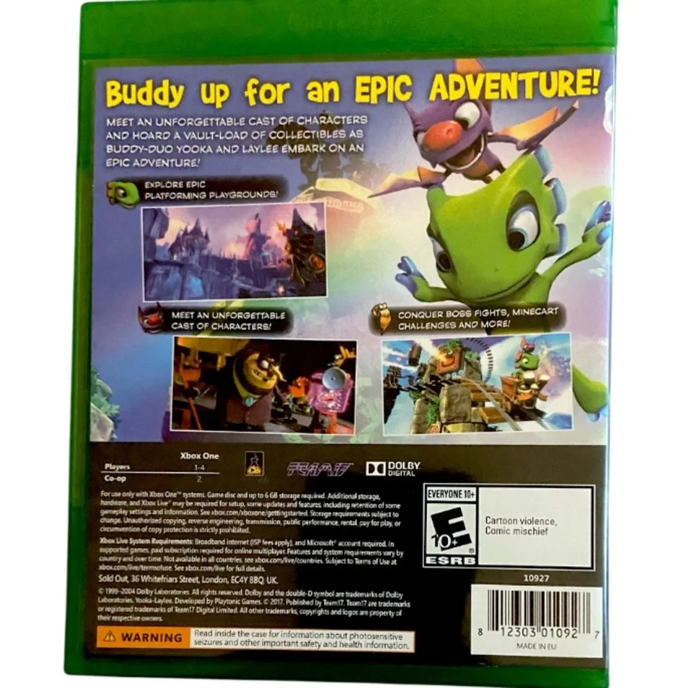 Yooka-Laylee Microsoft Xbox One Video Game CIB